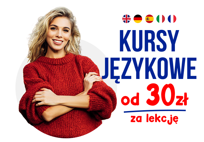 promocja halloween, śmiejąca się kobieta, czarownica, kursy językowe, nowatorskie formy nauki